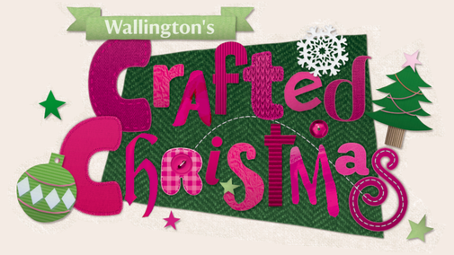 Text reading 'Wallington's Crafted Christmas'